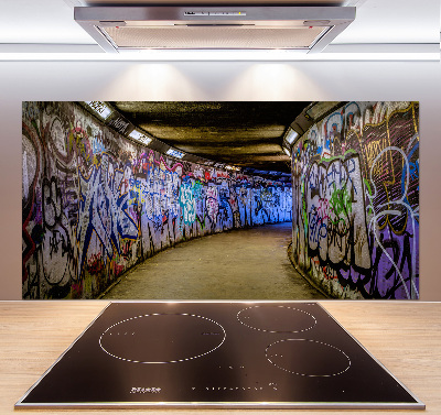 Panel do kuchni Graffiti w metrze