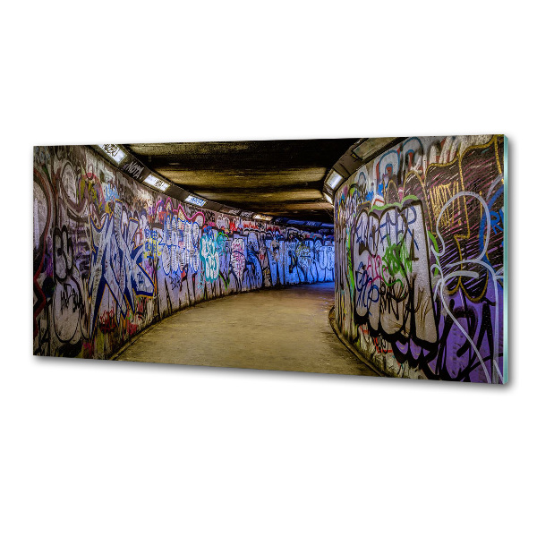 Panel do kuchni Graffiti w metrze