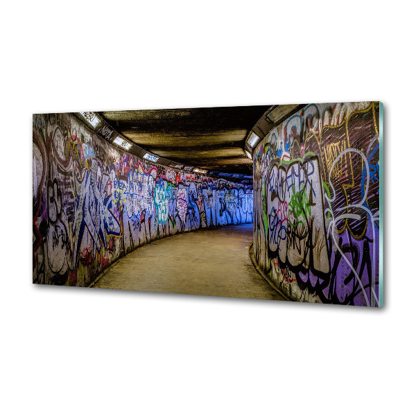 Panel do kuchni Graffiti w metrze