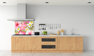Panel do kuchni Tropikalne kwiaty