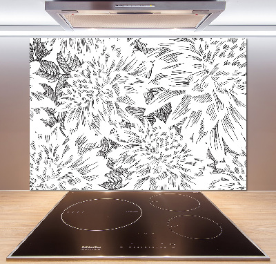 Panel do kuchni Kwiatowy wzór