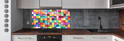 Panel do kuchni Kolorowe kwadraty