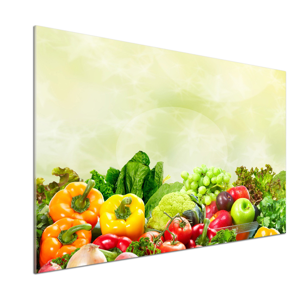 Panel szklany do kuchni Warzywa