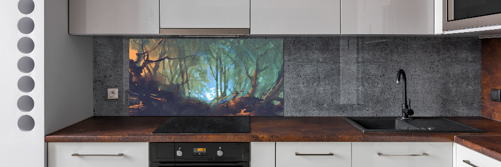 Panel do kuchni Mistyczny las