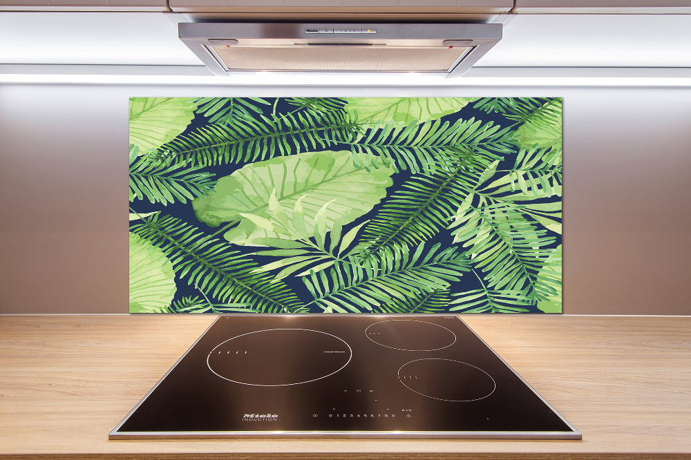 Panel do kuchni Tropikalne liście