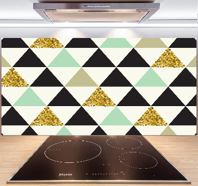 Panel do kuchni Kolorowe trójkąty