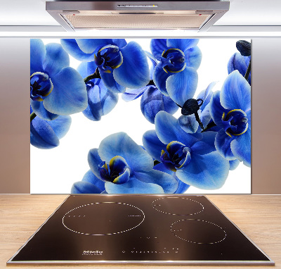 Panel do kuchni Niebieska orchidea