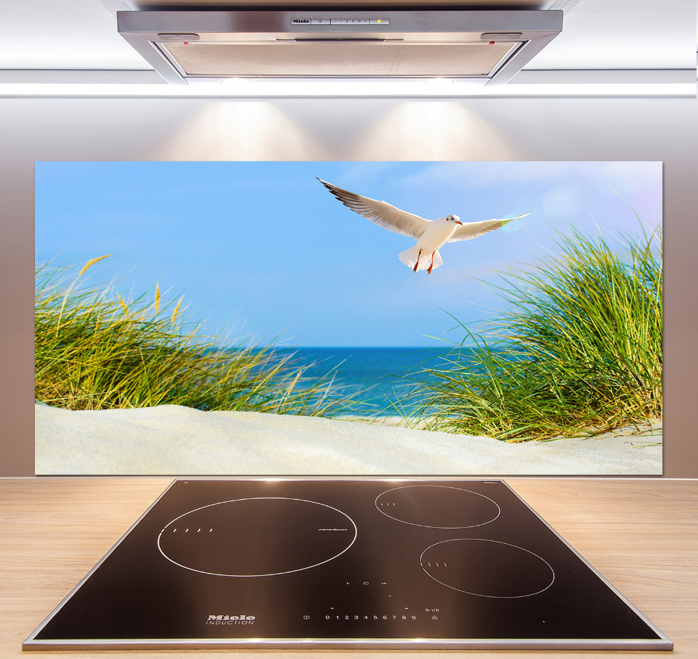 Panel do kuchni Mewa na plaży