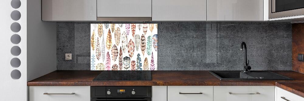 Panel do kuchni Kolorowe pióra