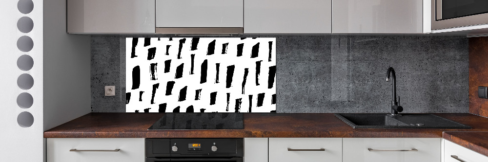 Panel do kuchni Czarno-białe plamy