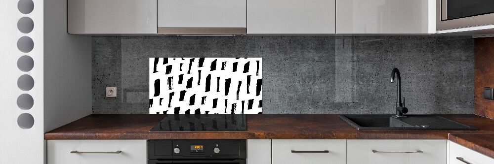 Panel do kuchni Czarno-białe plamy