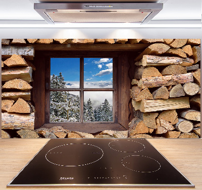 Panel do kuchni Zima za oknem