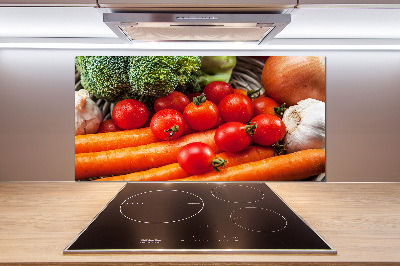Panel szklany do kuchni Warzywa