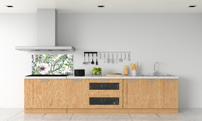 Panel do kuchni Paprocie i kwiaty