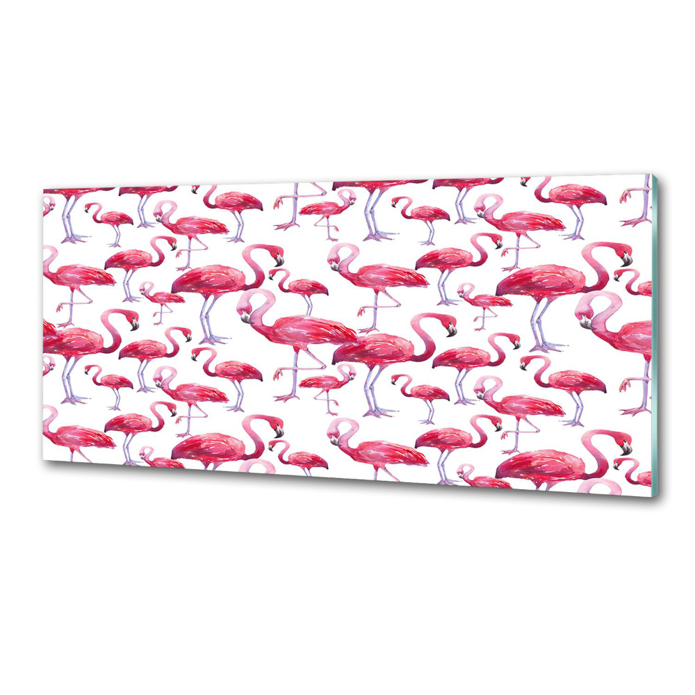 Panel między meble w kuchni Flamingi