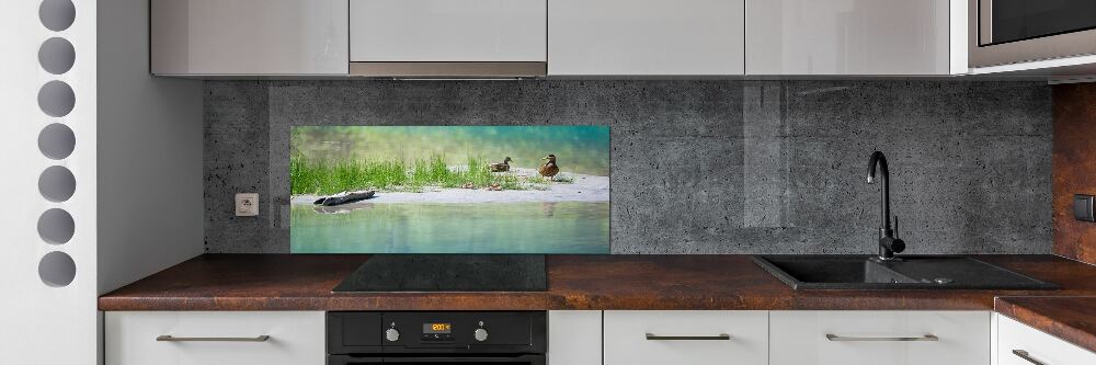 Panel do kuchni Kaczki nad wodą
