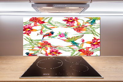 Panel do kuchni Egzotyczne ptaki