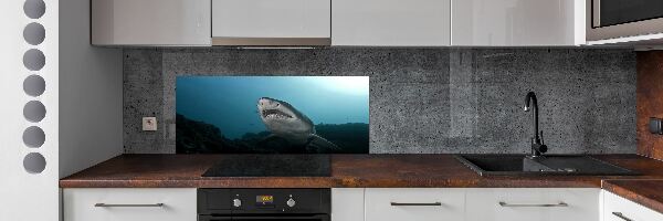 Panel dekor szkło Duży rekin