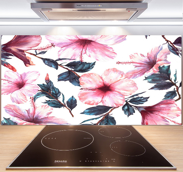 Panel do kuchni Kwiaty hibiskusa
