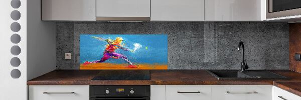 Panel między meble w kuchni Tenisista
