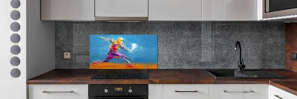 Panel między meble w kuchni Tenisista