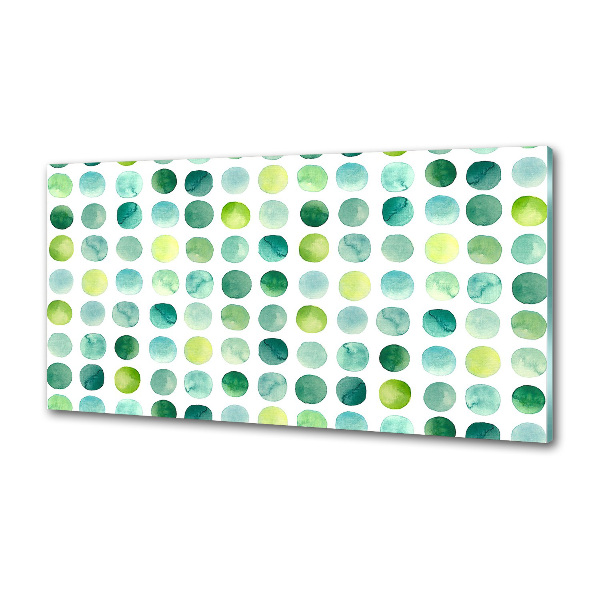 Panel do kuchni Zielone kropki