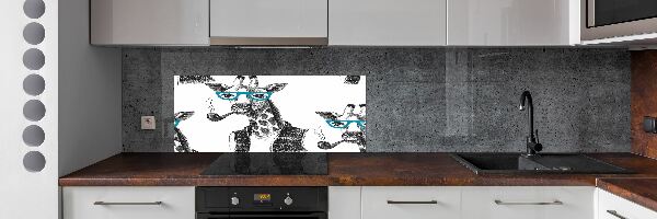 Panel do kuchni Żyrafa w okularach