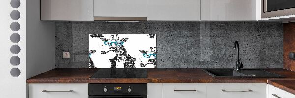 Panel do kuchni Żyrafa w okularach