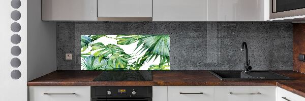 Panel do kuchni Tropikalne liście