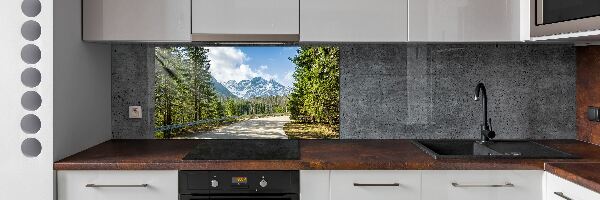 Panel dekor szkło Droga Tatry