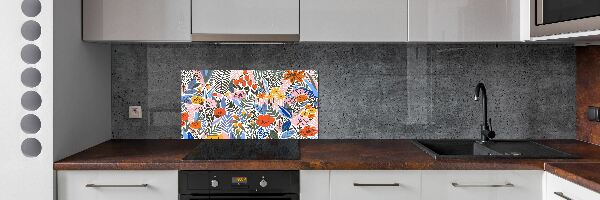 Panel do kuchni Kwiecisty wzór