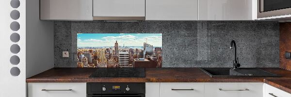 Panel lacobel Nowy Jork lot ptaka