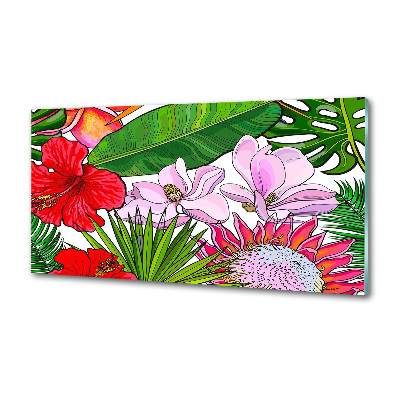 Panel do kuchni Hawajskie kwiaty