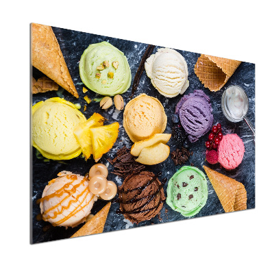 Panel do kuchni Kolorowe lody