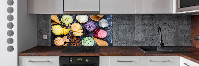 Panel do kuchni Kolorowe lody