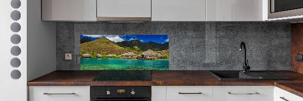Panel do kuchni Bungalowy nad wodą