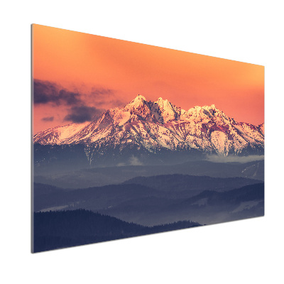 Panel lacobel Wschód słońca Tatry