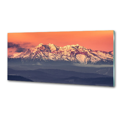 Panel lacobel Wschód słońca Tatry