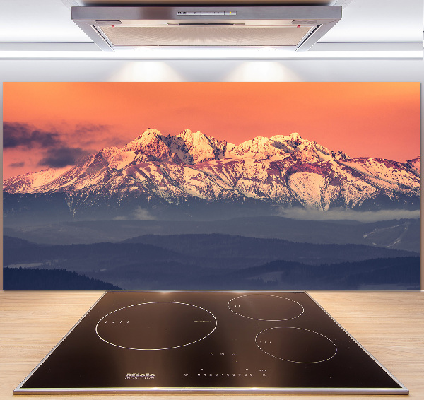 Panel lacobel Wschód słońca Tatry
