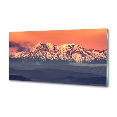Panel lacobel Wschód słońca Tatry