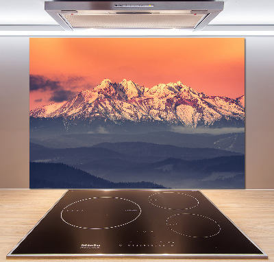 Panel lacobel Wschód słońca Tatry