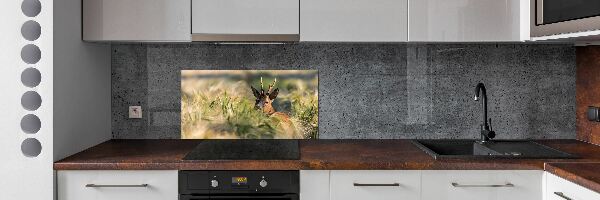 Panel dekor szkło Jeleń w polu