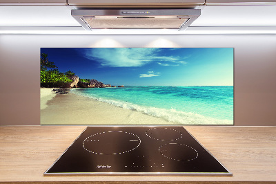 Panel do kuchni Seszele plaża