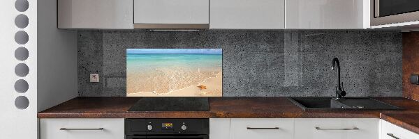 Panel lacobel Rozgwiazda na plaży