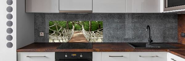 Panel dekor szkło Most linowy