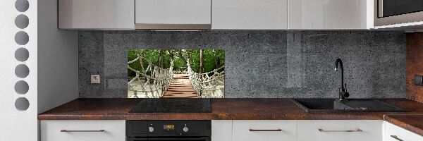 Panel dekor szkło Most linowy
