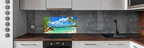 Panel do kuchni Seszele plaża