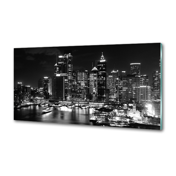 Panel dekor szkło Sydney nocą