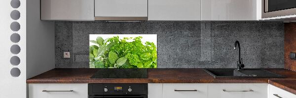 Panel szklany do kuchni Zioła