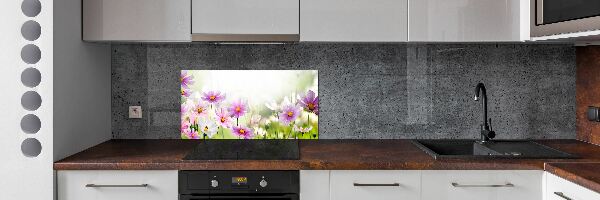 Panel do kuchni Kwiaty na łące